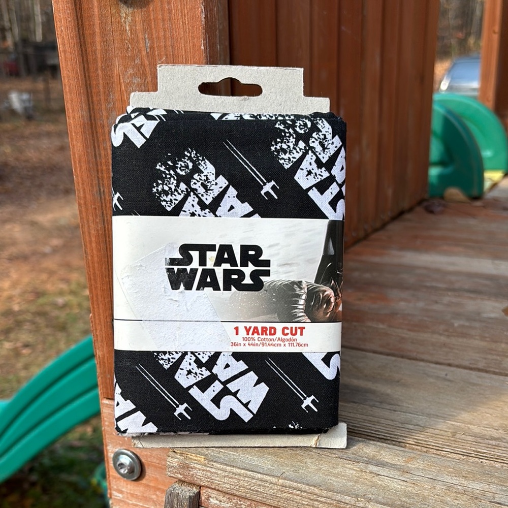 Star Wars Black and White Fabric Cut